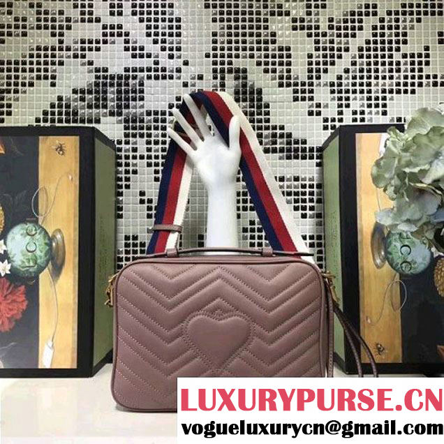 Gucci GG Marmont Matelassé Shoulder Bag 498100 Nude 2017 (XYS-7102422 )