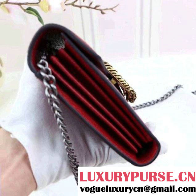 Gucci Dionysus Leather Mini Chain Bag with Web 401231 Red 2017 (XYS-7102416 )