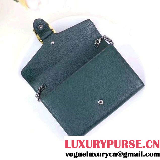 Gucci Dionysus Leather Mini Chain Bag with Web 401231 Green 2017 (XYS-7102415 )