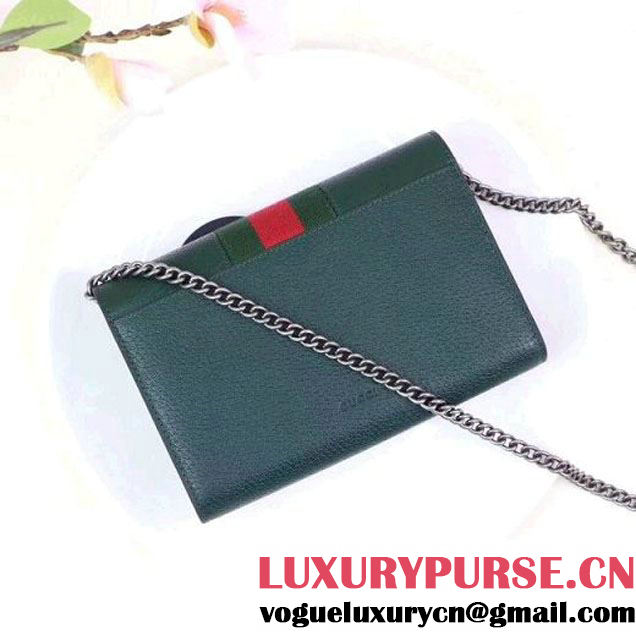 Gucci Dionysus Leather Mini Chain Bag with Web 401231 Green 2017 (XYS-7102415 )