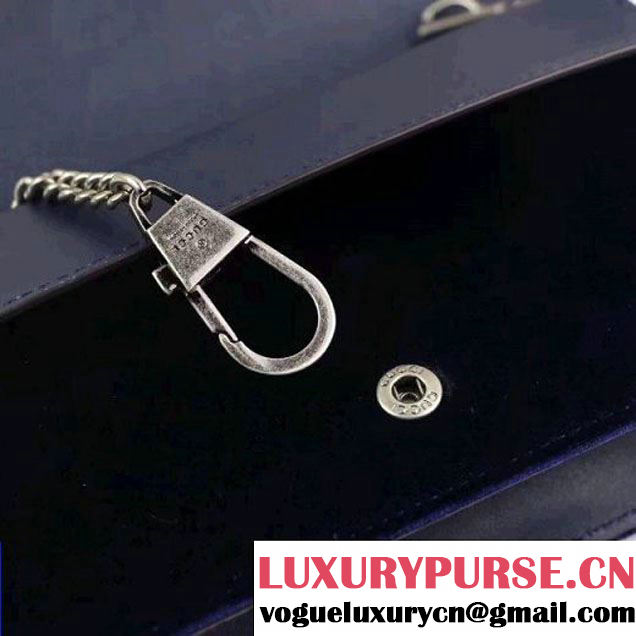 Gucci Dionysus Super Mini Bag with Crystals 476432 Navy Blue 2017 (XYS-7102413 )