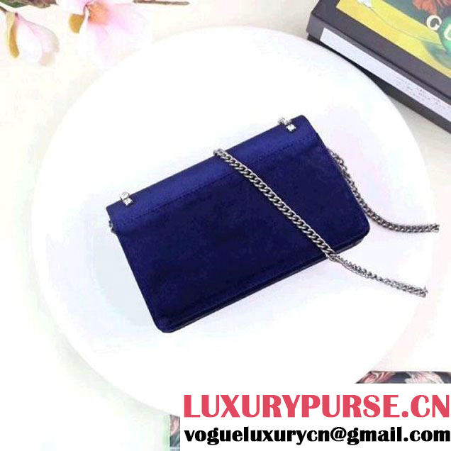 Gucci Dionysus Super Mini Bag with Crystals 476432 Navy Blue 2017 (XYS-7102413 )
