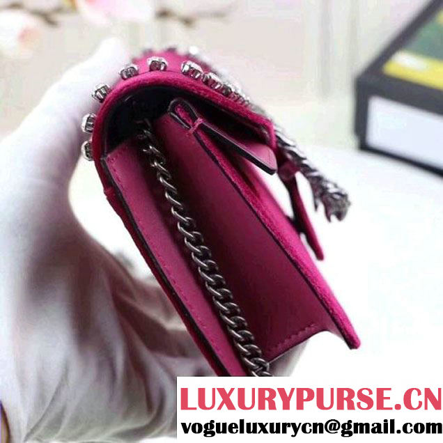 Gucci Dionysus Super Mini Bag with Crystals 476432 Burgundy  2017 (XYS-7102412 )