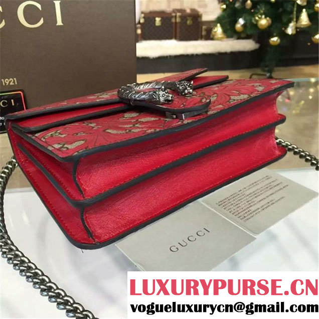 Gucci Dionysus Arabesque Shoulder Small Bag Fall Winter 2016 Collection Red Beige