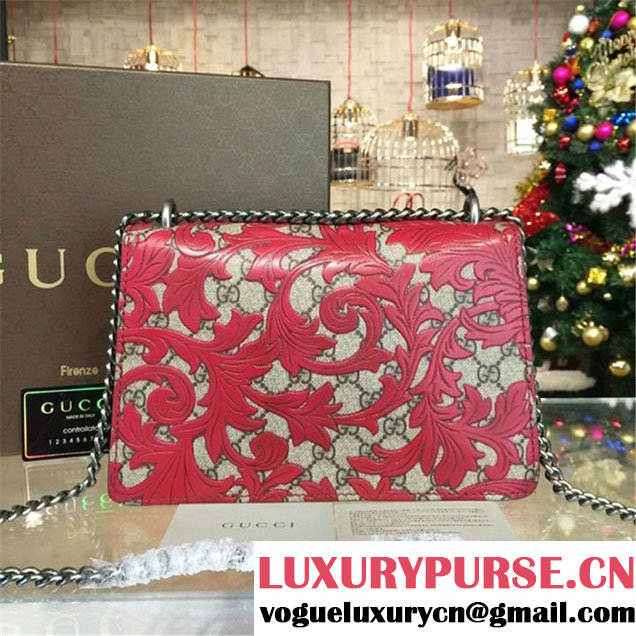 Gucci Dionysus Arabesque Shoulder Small Bag Fall Winter 2016 Collection Red Beige