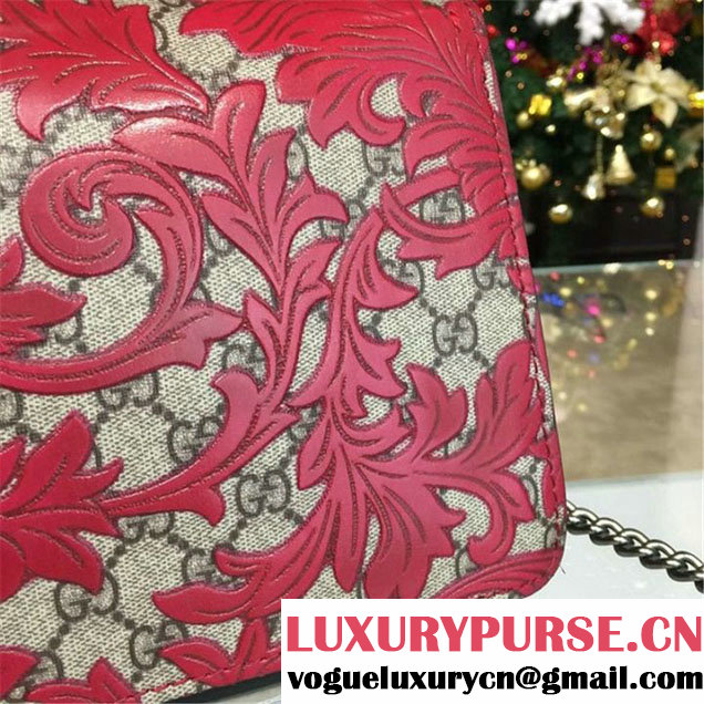 Gucci Dionysus Arabesque Shoulder Small Bag Fall Winter 2016 Collection Red Beige