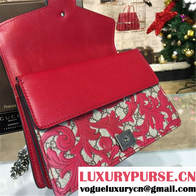Gucci Dionysus Arabesque Shoulder Small Bag Fall Winter 2016 Collection Red Beige
