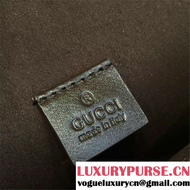 Gucci Dionysus GG Supreme Blooms Print Medium Shoulder Bag Fall Winter 2016 Collection Black Suede Beige