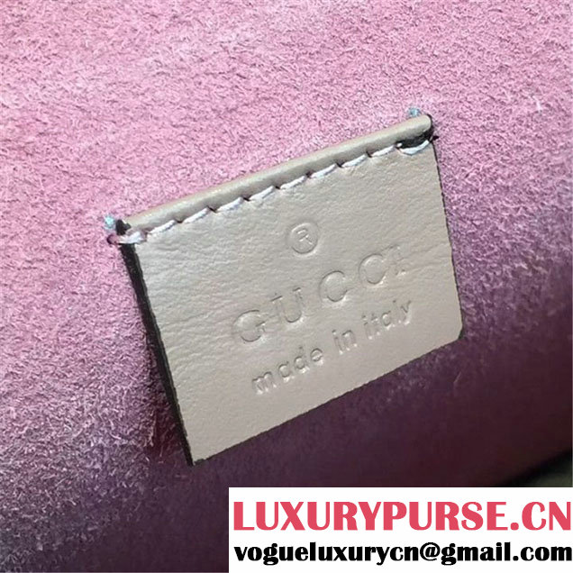 Gucci Dionysus GG Supreme Shoulder Medium Bag Fall Winter 2016 Collection Light Pink Suede Beige