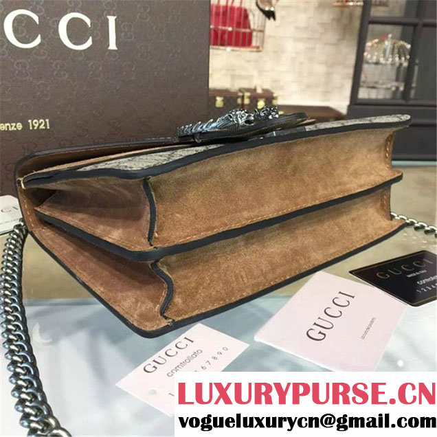 Gucci Dionysus GG Supreme Shoulder Small Bag Fall Winter 2016 Collection Tan Beige