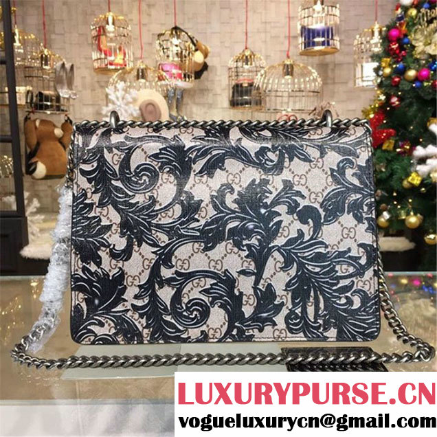 Gucci Dionysus Arabesque Shoulder Large Bag Fall Winter 2016 Collection Black Beige
