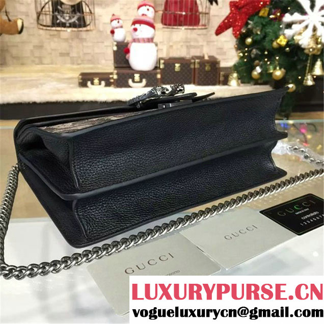 Gucci Dionysus Arabesque Shoulder Large Bag Fall Winter 2016 Collection Black Beige
