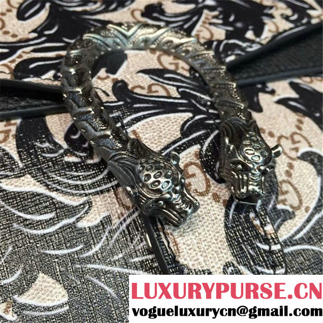 Gucci Dionysus Arabesque Shoulder Large Bag Fall Winter 2016 Collection Black Beige