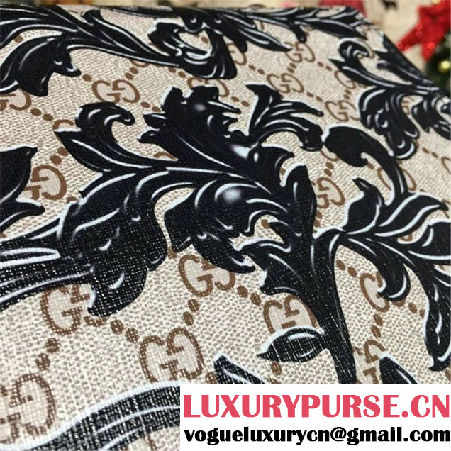 Gucci Dionysus Arabesque Shoulder Large Bag Fall Winter 2016 Collection Black Beige