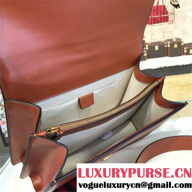 Gucci Dionysus Leather Bamboo Large Top Handle Bag Fall Winter 2016 Collection Hibiscus Red Tan Green