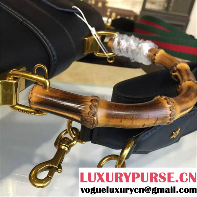 Gucci Dionysus Leather Bamboo Large Top Handle Bag Fall Winter 2016 Collection Hibiscus Red Green Black
