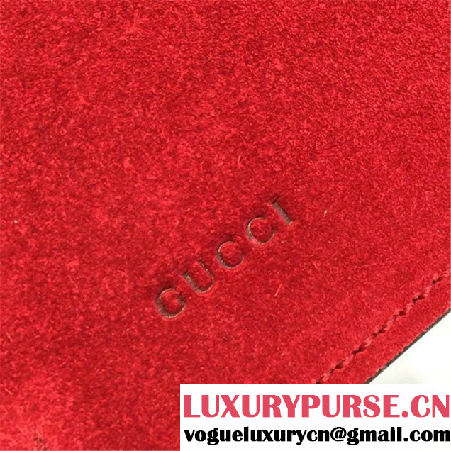 Gucci Dionysus GG Supreme Suede Shoulder Medium Bag Fall Winter 2016 Collection Red