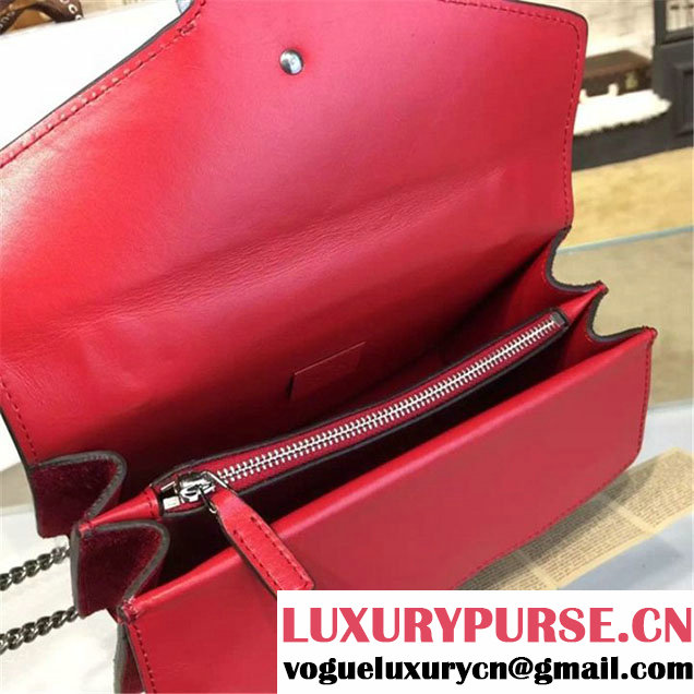 Gucci Dionysus GG Supreme Suede Shoulder Large Bag Fall Winter 2016 Collection Red