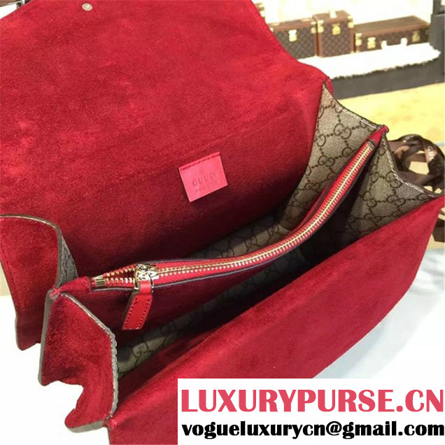 Gucci Dionysus GG Supreme Canvas Shoulder Large Bag with Bee Embroidery Fall Winter 2016 Collection Burgundy Suede Beige