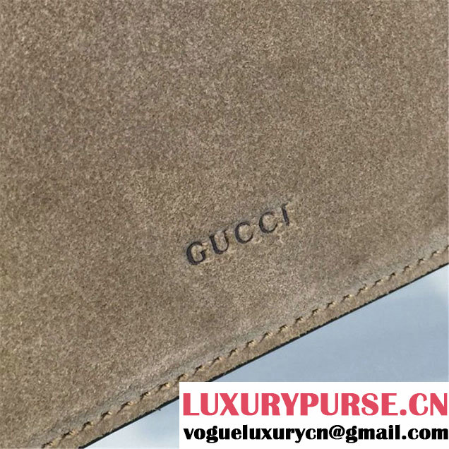 Gucci Dionysus Leather-Trimmed Suede Medium Shoulder Bag Fall Winter 2016 Collection Tan