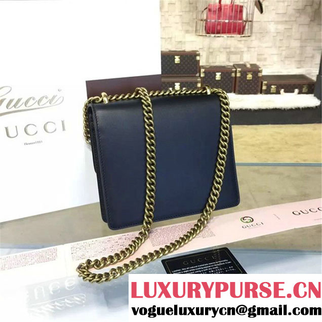 Gucci GG Marmont Leather Shoulder Box Bag 431384 Fall Winter 2016 Collection Black