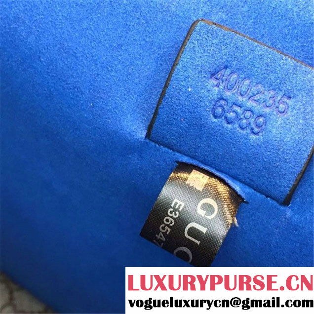 Gucci Dionysus GG Supreme Canvas Shoulder Medium Bag Embroidered Cat Star and Butterflies Bag Fall Winter 2016 Collection Blue Suede Beige