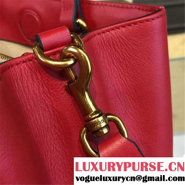 Gucci GG Marmont Matelassé 2.0 Medium Quilted Tote Bag Fall Winter 2016 Collection Red
