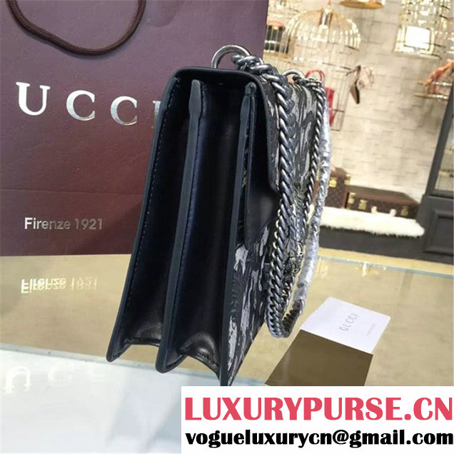 Gucci Dionysus Arabesque Shoulder Large Bag Fall Winter 2016 Collection Black