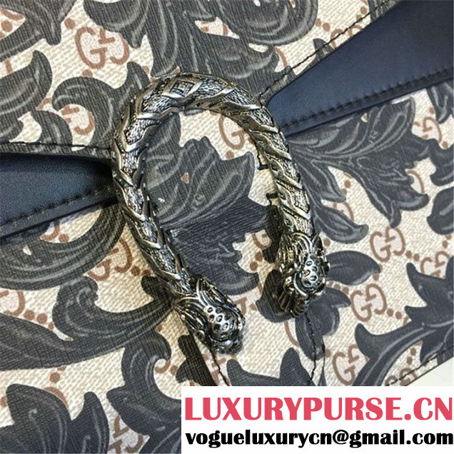 Gucci Dionysus Arabesque Shoulder Large Bag Fall Winter 2016 Collection Black