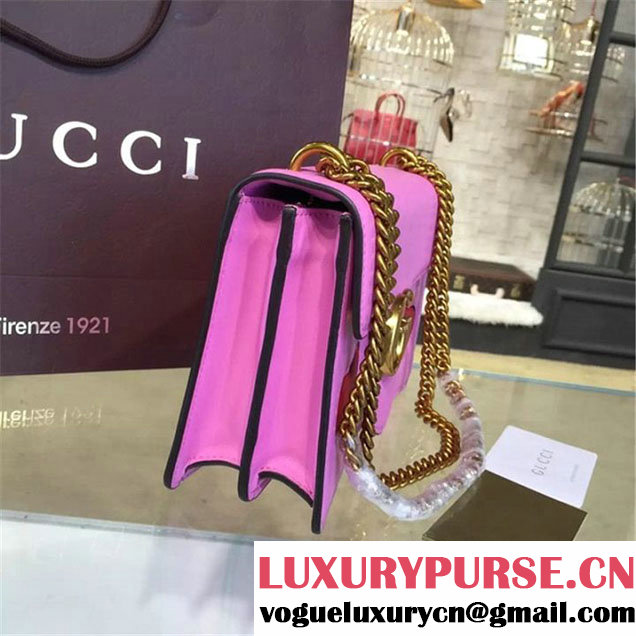 Gucci Marmont GG Supreme Hearts Medium Shoulder Bag Fall Winter 2016 Collection Pink Multi