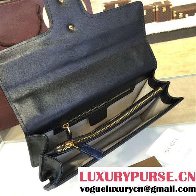 Gucci Marmont GG Supreme Hearts Medium Shoulder Bag Fall Winter 2016 Collection Black Multi
