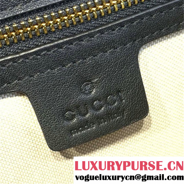 Gucci Marmont GG Supreme Hearts Medium Shoulder Bag Fall Winter 2016 Collection Black Multi