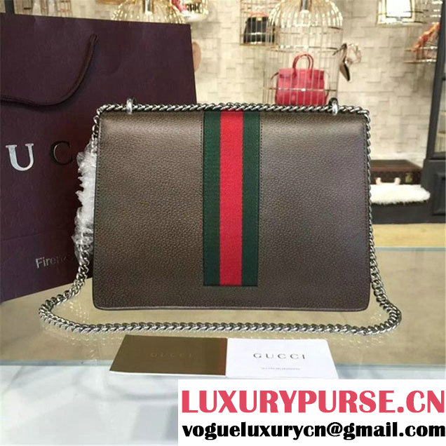 Gucci Dionysus GG Supreme Owl-Embroidered Canvas Shoulder Large Bag Fall Winter 2016 Collection Brown Multi