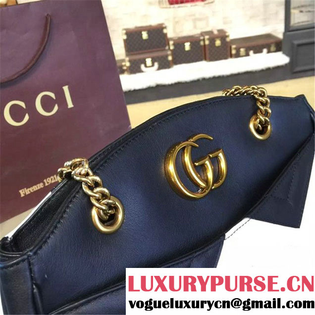 Gucci GG Marmont Matelassé Large Tote Bag Calfskin Leather Fall Winter 2016 Collection Black White