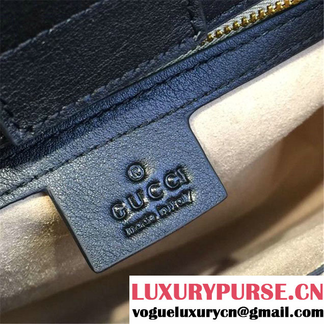 Copy of Copy of Gucci GG Marmont Matelassé Large Tote Bag Calfskin Leather Fall Winter 2016 Collection Black White