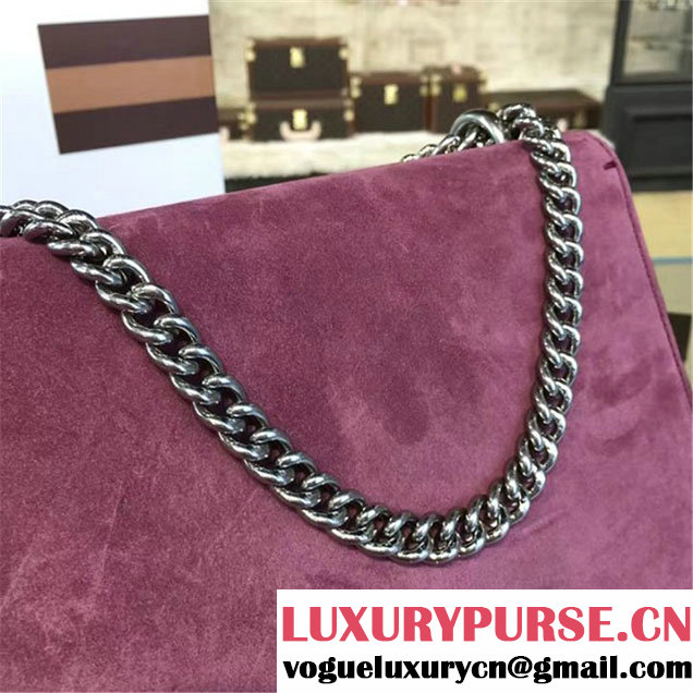 Gucci Dionysus Leather-Trimmed Suede Medium Shoulder Bag Fall Winter 2016 Collection Pink