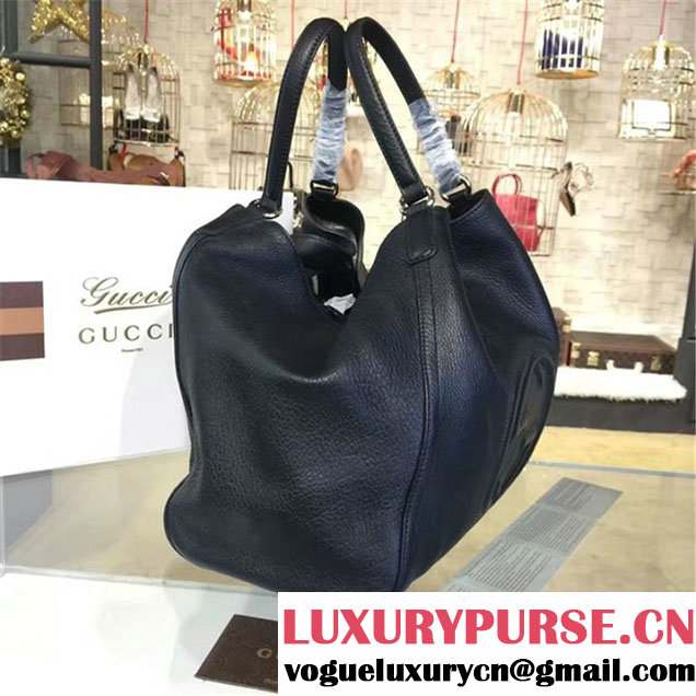 Gucci Soho Large Satchel Bag Original Leather Fall Winter 2016 Collection Black