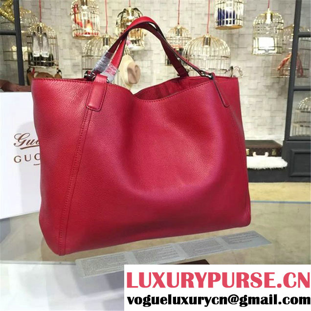 Gucci Soho Large Satchel Bag Original Leather Fall Winter 2016 Collection Red