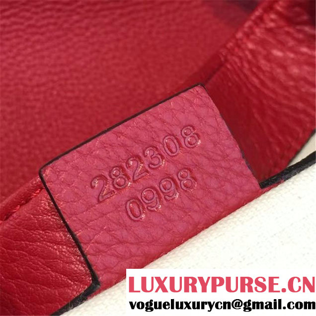 Gucci Soho Large Satchel Bag Original Leather Fall Winter 2016 Collection Red