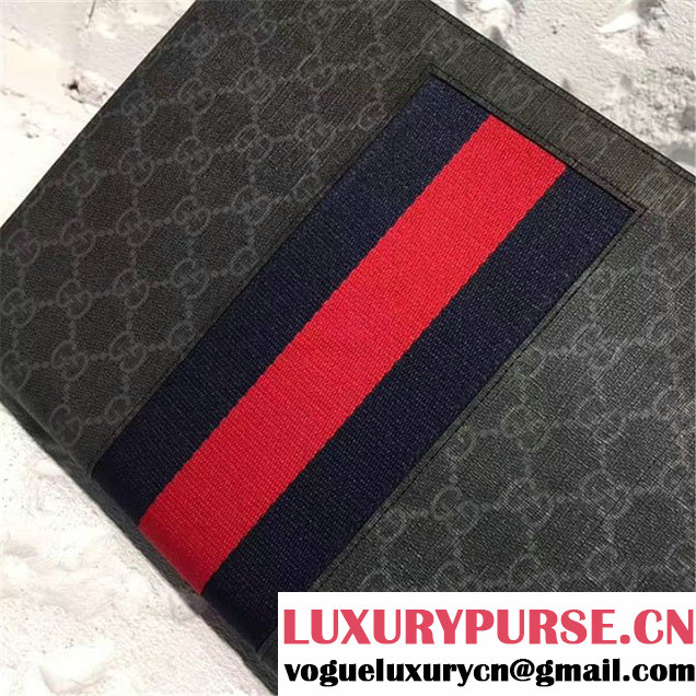 Gucci Guccissima Fabric Clutch Calfskin Leather Pre-Fall 2017 Bag Collection Black