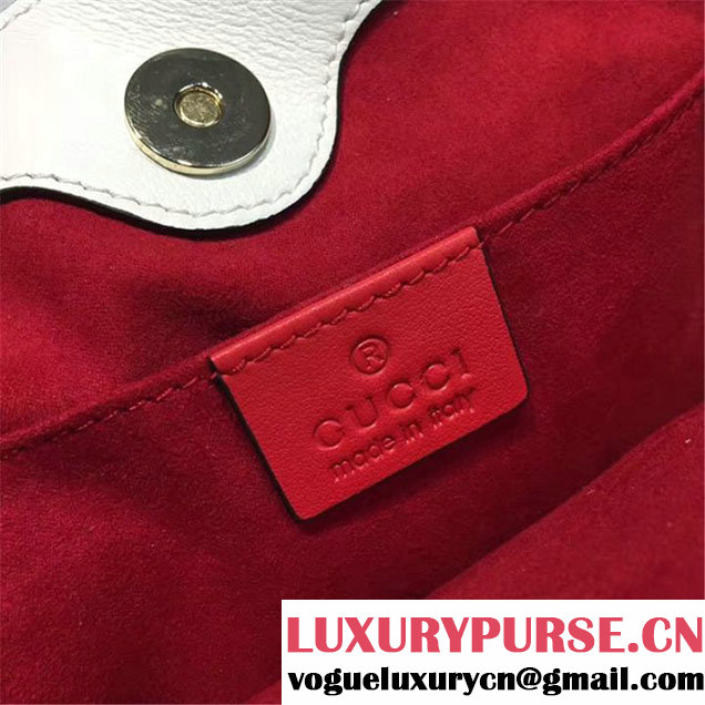 Gucci Girls Bow GG Supreme Canvas Mini Tote Bag Fall Winter 2017 Collection Beige Navy