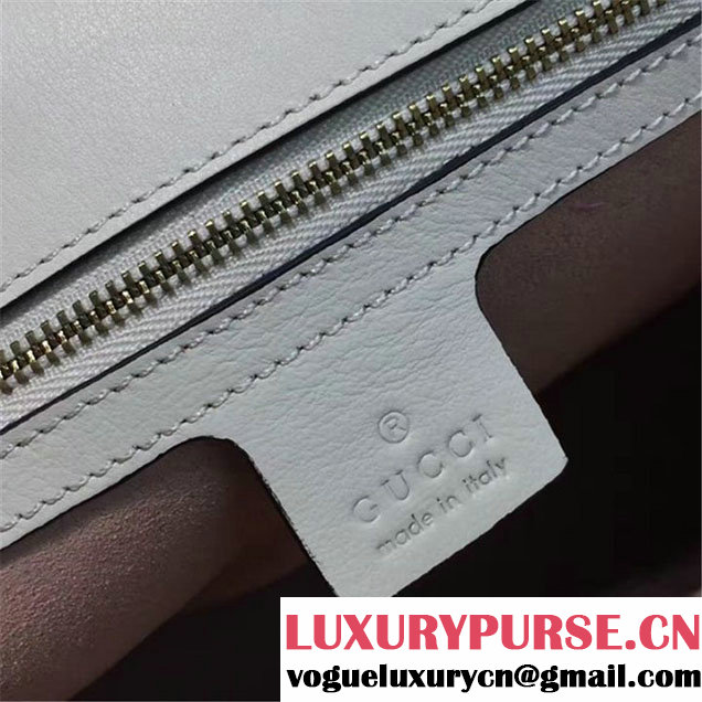 Gucci Iside Future Snakeskin Top Handle 32cm Bag Pre-Fall 2017 Bag Collection White Black