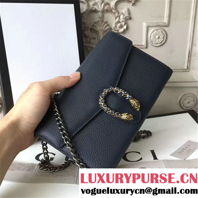 Gucci Crystal Dionysus Wallet On A Chain 20cm Shoulder Bag Gold Harware Spring Summer 2017 Collection Black