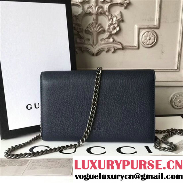 Gucci Crystal Dionysus Wallet On A Chain 20cm Shoulder Bag Gold Harware Spring Summer 2017 Collection Black