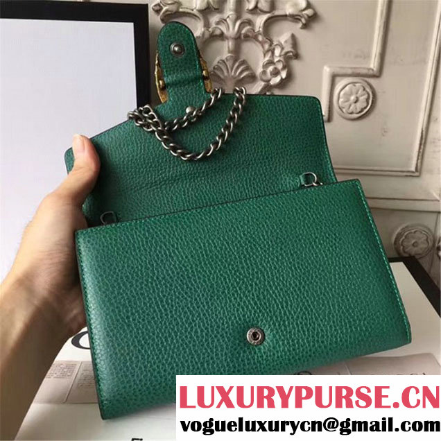Gucci Crystal Dionysus Wallet On A Chain 20cm Shoulder Bag Spring Summer 2017 Collection Green