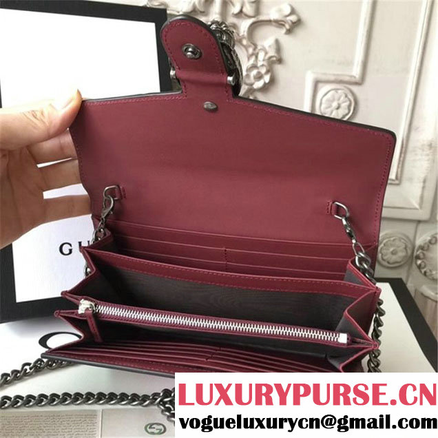 Gucci Dionysus GG Blooms Wallet On A Chain 20cm Shoulder Bag Gold Harware Spring Summer 2017 Collection Beige Multi