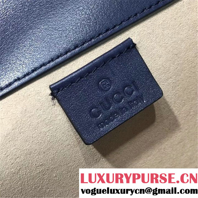 Gucci Dionysus Snakeskin 28cm Shoulder Bag Pre-Fall 2017 Collection White Blue