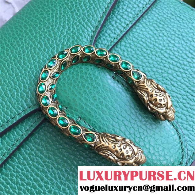 Gucci Dionysus Mini 20cm Shoulder Bag Gold Hardware Spring Summer 2017 Collection Green