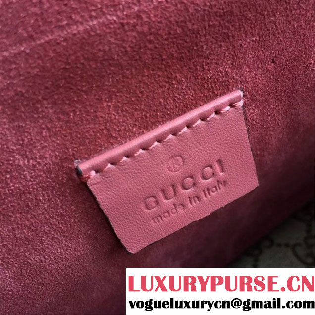 Gucci Dionysus GG Blooms Mini 20cm Shoulder Bag Gold Hardware Spring Summer 2017 Collection Burgundy
