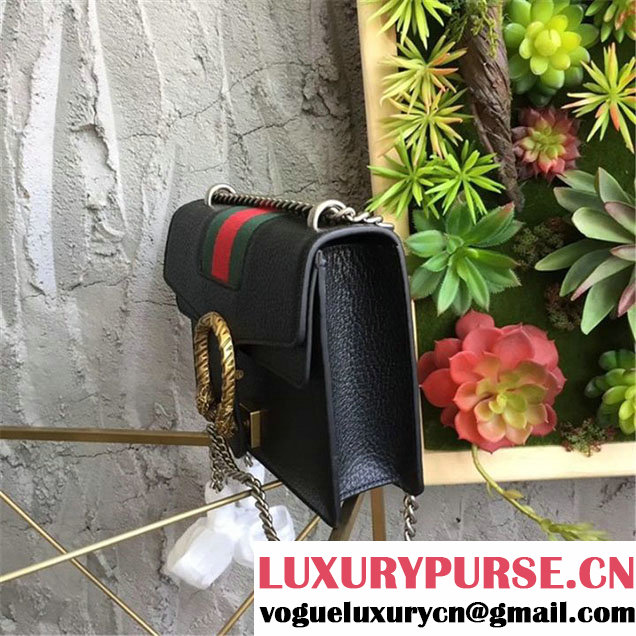 Gucci Dionysus Mini 20cm Shoulder Bag Gold Hardware Spring Summer 2017 Collection Black